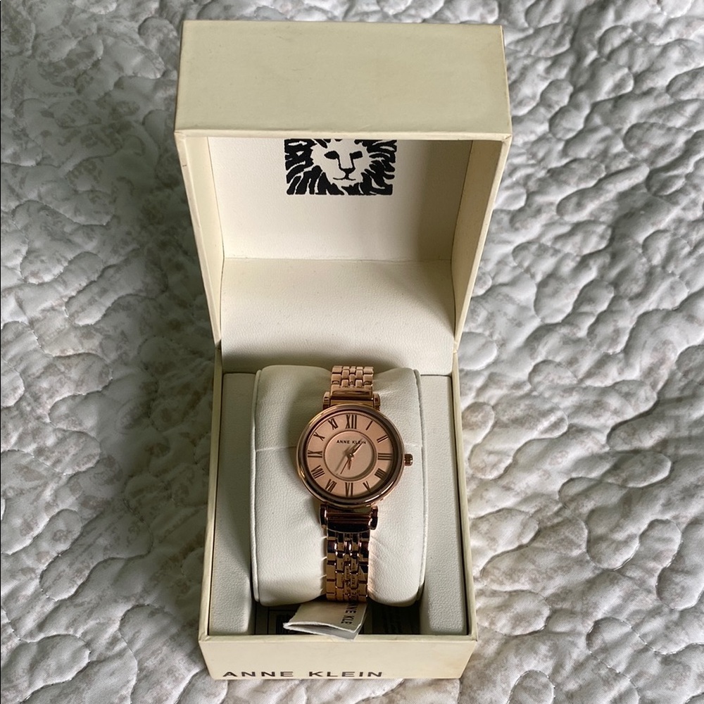 Anne Klein Rose-Tone Bracelet Watch